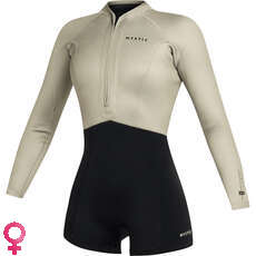 Muta Corta A Manica Lunga Mystic Lunar 2/2 Mm Con Cerniera Frontale Da Donna - Bianco Sporco 240112 Muta Corta A Manica Lunga Mystic Lunar 2/2 Mm Con Cerniera Frontale Da Donna - Bianco Sporco 240112
