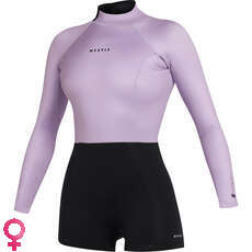 Muta Corta A Manica Lunga Mystic Lunar 2/2 Mm Con Cerniera Posteriore Da Donna - Rosa/viola 240111 Muta Corta A Manica Lunga Mystic Lunar 2/2 Mm Con Cerniera Posteriore Da Donna - Rosa/viola 240111