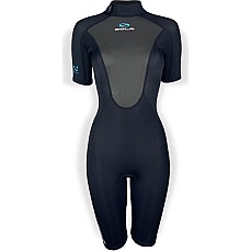 Sola Damen Ignite 3/2Mm Shorty Neoprenanzug - Schwarz Sola Damen Ignite 3/2Mm Shorty Neoprenanzug - Schwarz