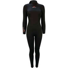 Sola Womens Star 5/3mm Back Zip Wetsuit - Black A1503