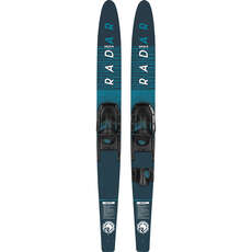 Ensemble Skis Nautiques Et Fixations Radar Origin - Battleship Blue