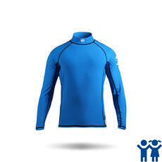Zhik Kids Long Sleeve Spandex Rash Vest / Guard - Cyan Zhik Kids Long Sleeve Spandex Rash Vest / Guard - Cyan