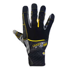 Gul Summer Full Finger Sailing Gloves - Black/Yellow