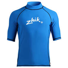 Zhik Mens Manica Corta Spandex Rash Vest / Guardia - Ciano Zhik Mens Manica Corta Spandex Rash Vest / Guardia - Ciano